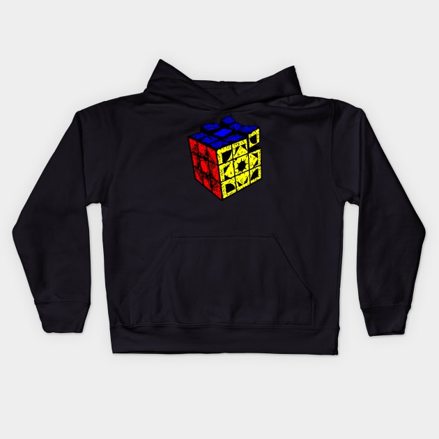 Rubik's Lament Configuration Kids Hoodie by StudioPM71